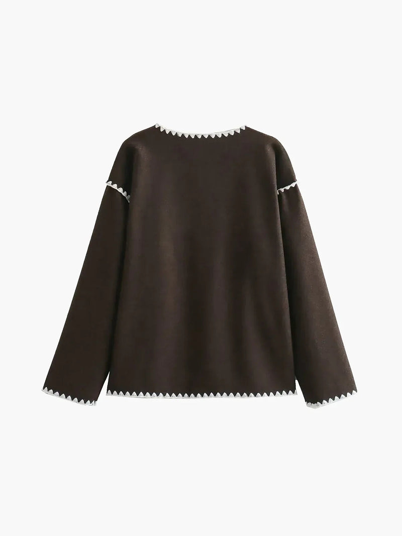 Keep the Warm Essential Contrast Trim Coat