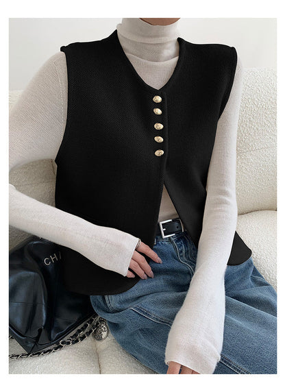 Split Sweater Vest