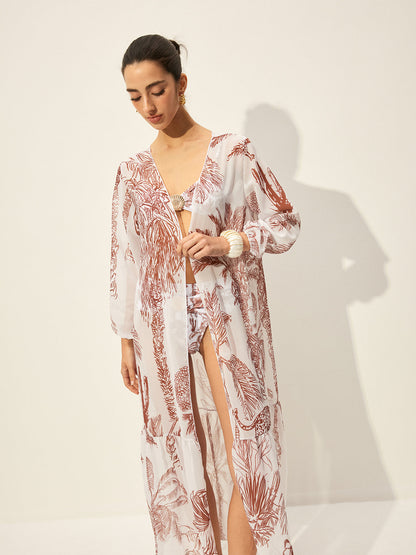 Print Cover-up Skirt