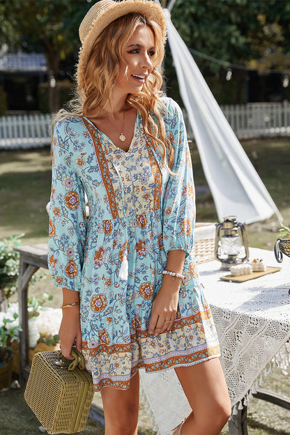 Rina Dress - Blue