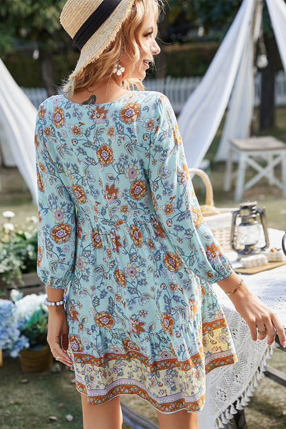 Rina Dress - Blue