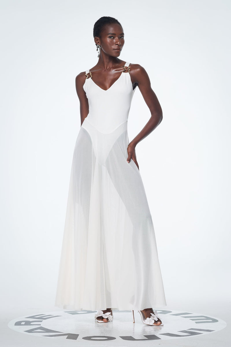 Bada Mesh Sleeveless Maxi Dress