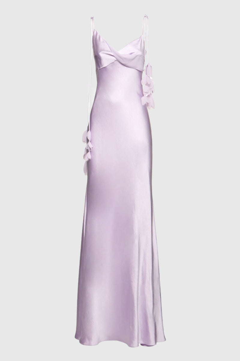 Bahari Ribbon Satin Maxi Dress