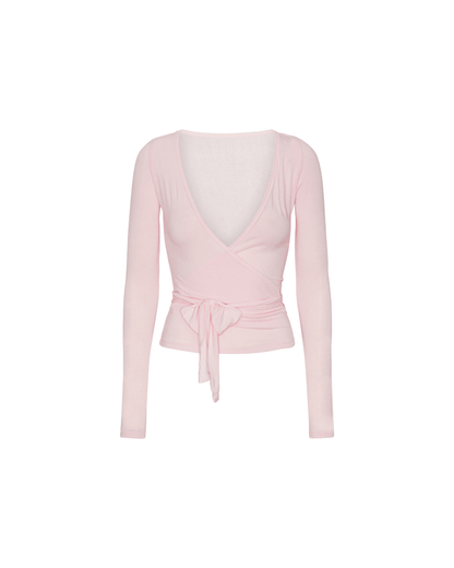 Wrap Blouse - Soft Pink