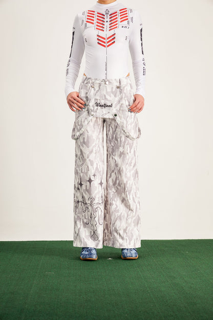 Baltazar Deconstruct Camouflage Print Pants