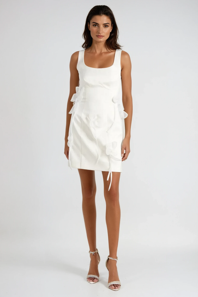 Barta Flower Sleeveless Mini Dress