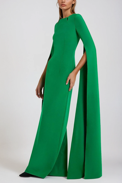 Belen Shawl Split Maxi Dress