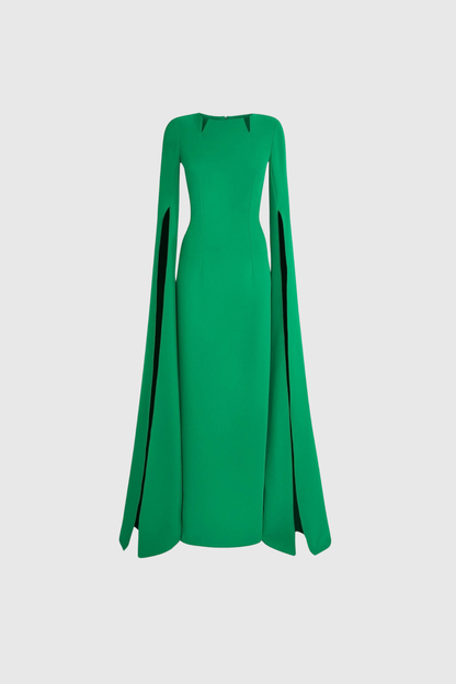 Belen Shawl Split Maxi Dress