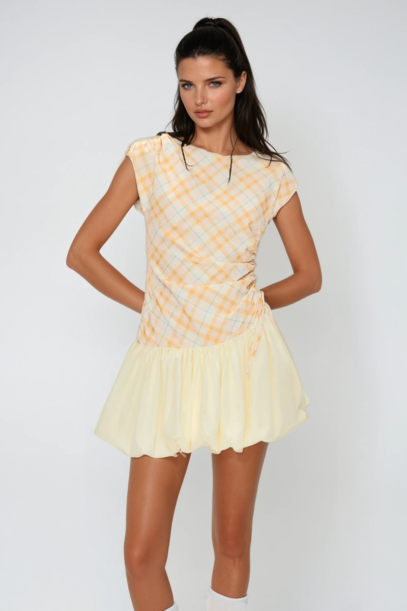 Berkant Plaid Mini Dress