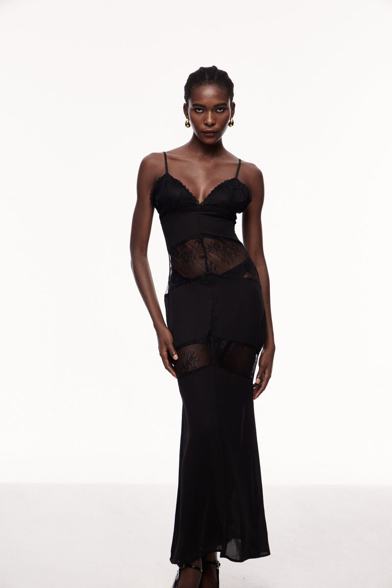 Bernal Lace Cutout Maxi Dress
