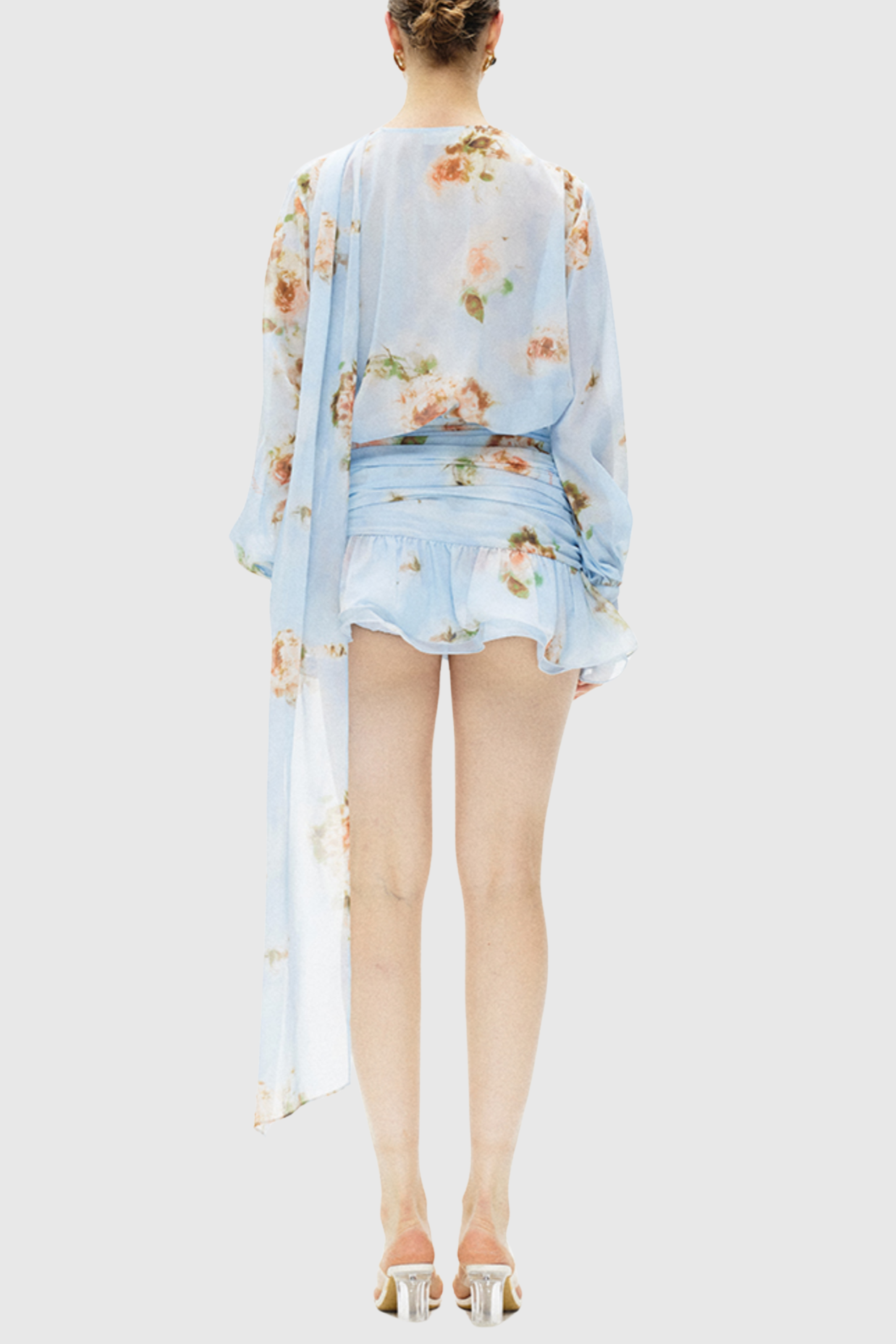 Bhakti Chiffon Ruffle Mini Dress