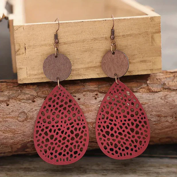 Leather Dangle Earrings