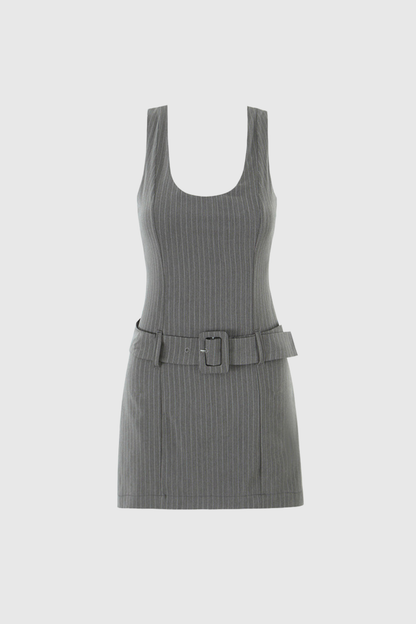 Bjarni Stripe Buckle Jumpsuit