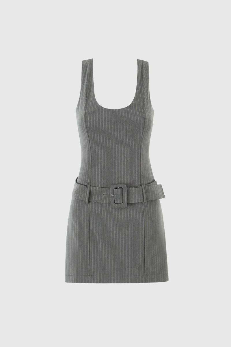 Bjarni Stripe Buckle Jumpsuit