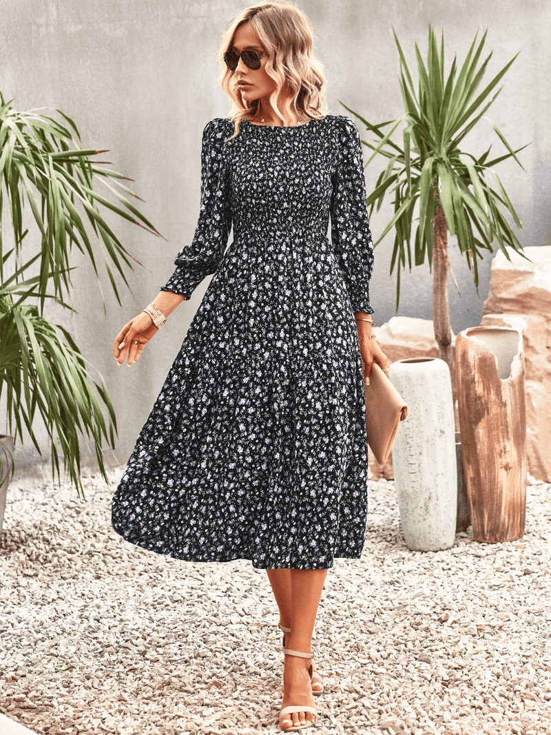 Trading Places Midi Dress - Black