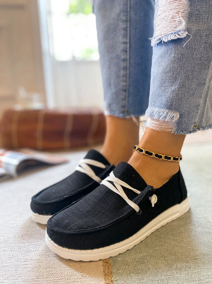 Boat Shoes Sneakers Sip on Flat Shoes - En Bloom