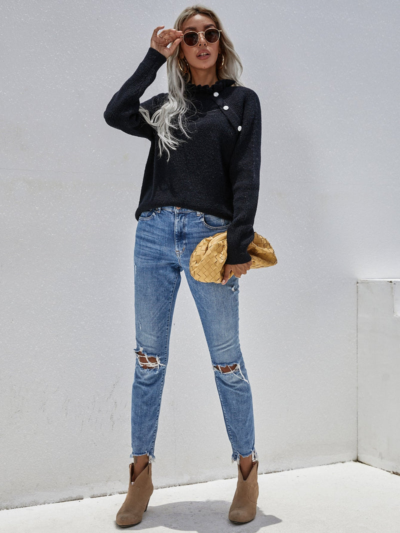 Doll | Makedo Black Knit Sweater