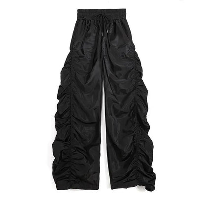 Comfortable Black Baggy High-waist Halloween Pants