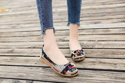 Ring and Trap Head Canvas Sip on Flats - Cactus Rose