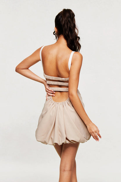 Blaise Ruch Mini Dress in Khaki