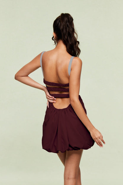 Blaise Ruch Mini Dress in Red