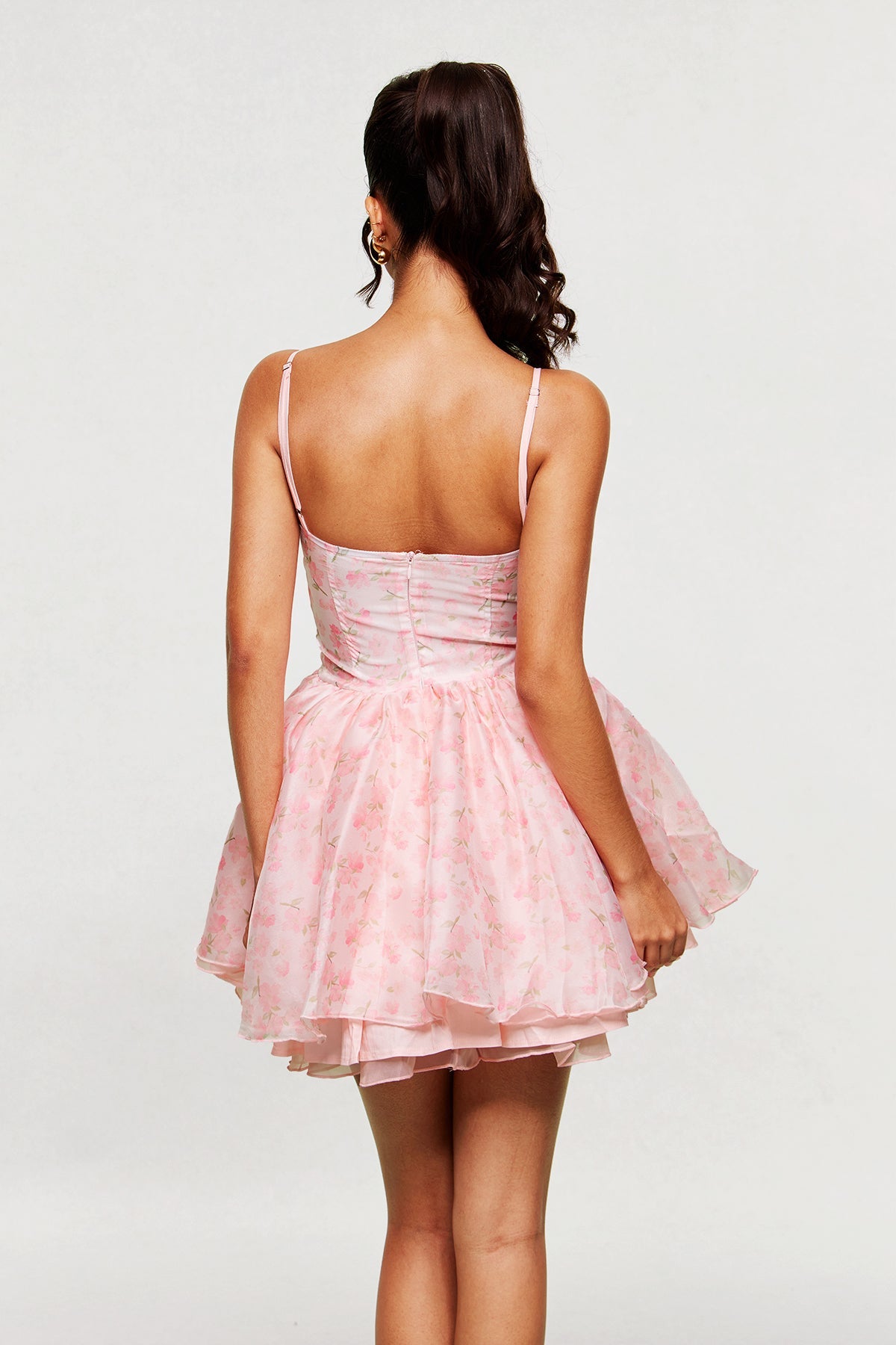 Blanch Corset Ruffle Mini Dress