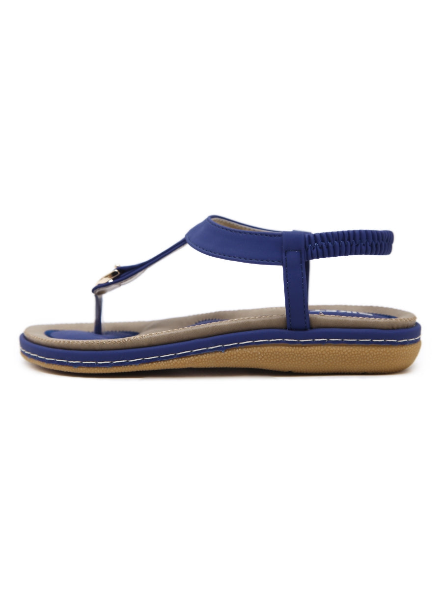 Siketu | Signature T-strap Blue Slingback Sandal