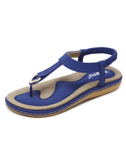Siketu | Signature T-strap Blue Slingback Sandal