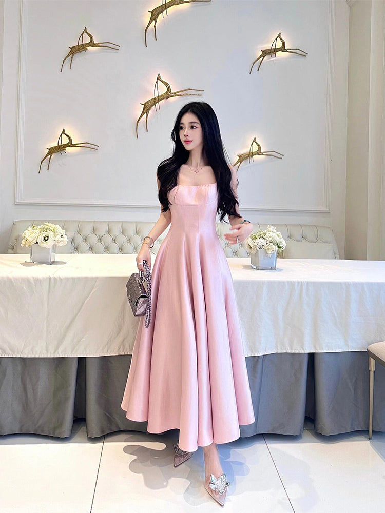 Blush Pink Maxi Dress _ High-class Birthday & Formal Look
