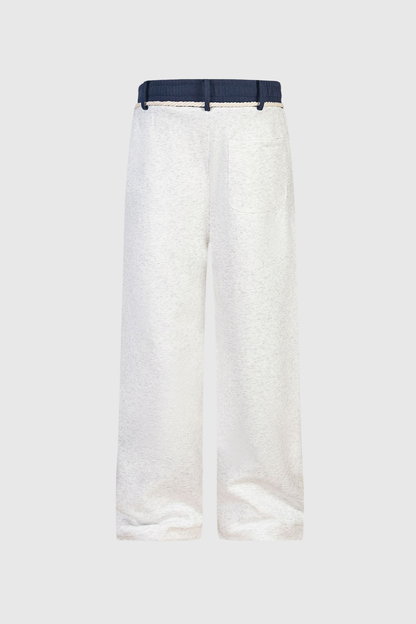 Boann Fringe Pants in White
