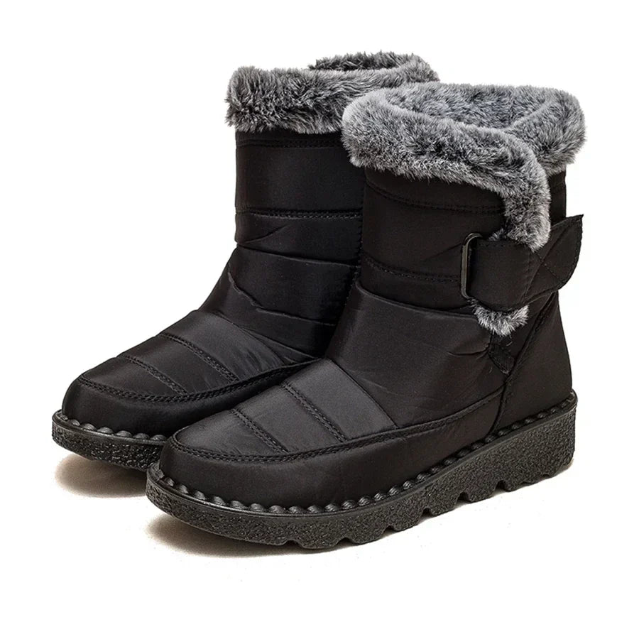 Snow Plush Platform Flat Keep Warm Snow Boot
