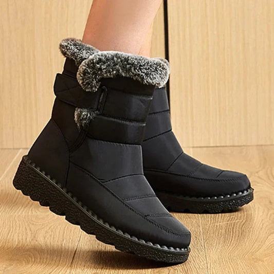 Boots Snow Plush Shoes Woman Platform Boots Flat Keep Warm Shoes Winter Boots Botas Mujer
