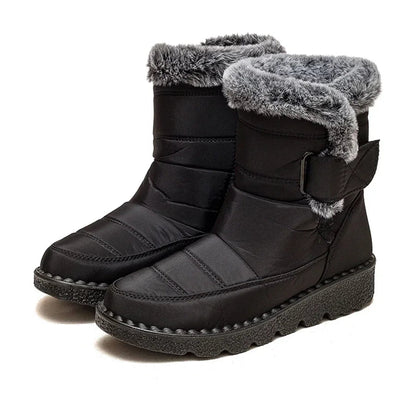 Snow Plush Platform Flat Keep Warm Snow Boot