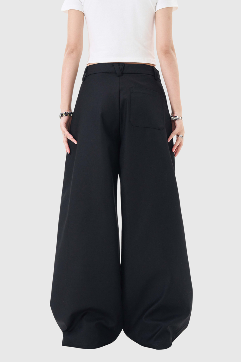 Boubacar Lace Pants in Black