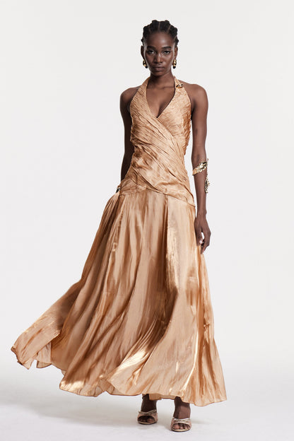Boyce Ruch Plunge Maxi Dress