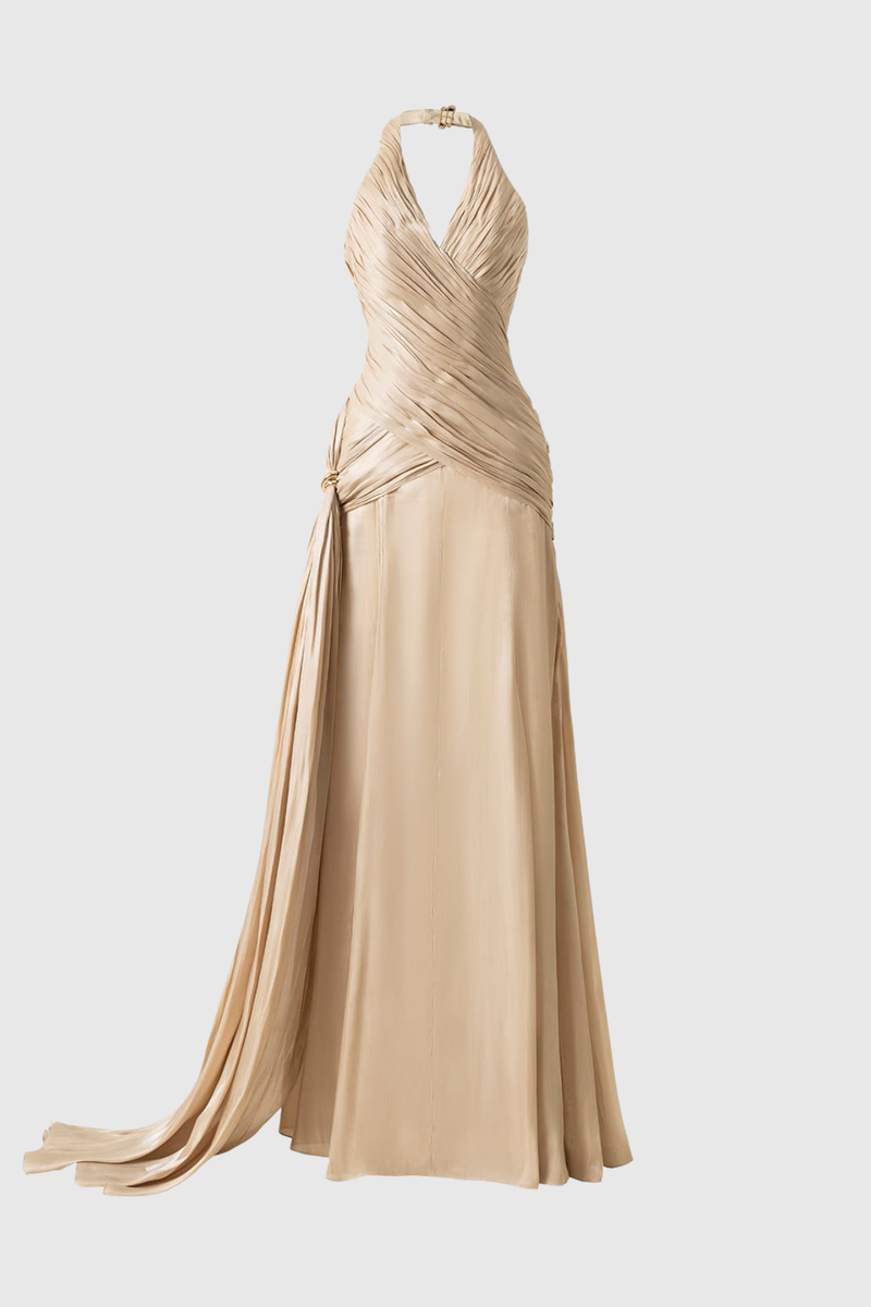 Boyce Ruch Plunge Maxi Dress