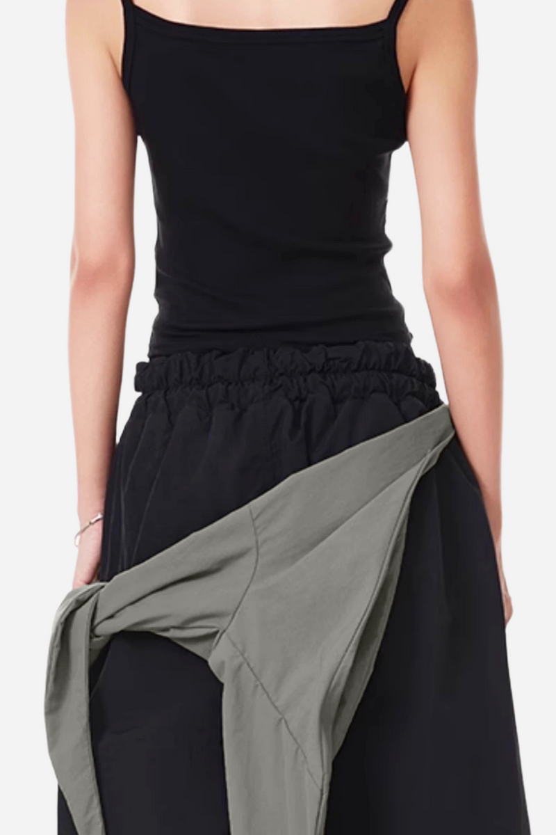 Brandie Lace Up Wide Pants