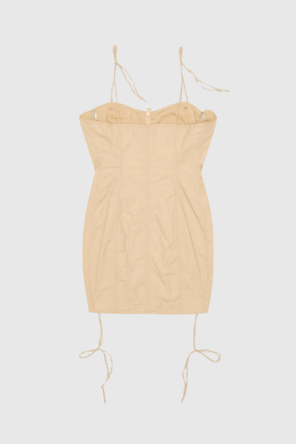 Bristol Lace Up Zipper Mini Dress
