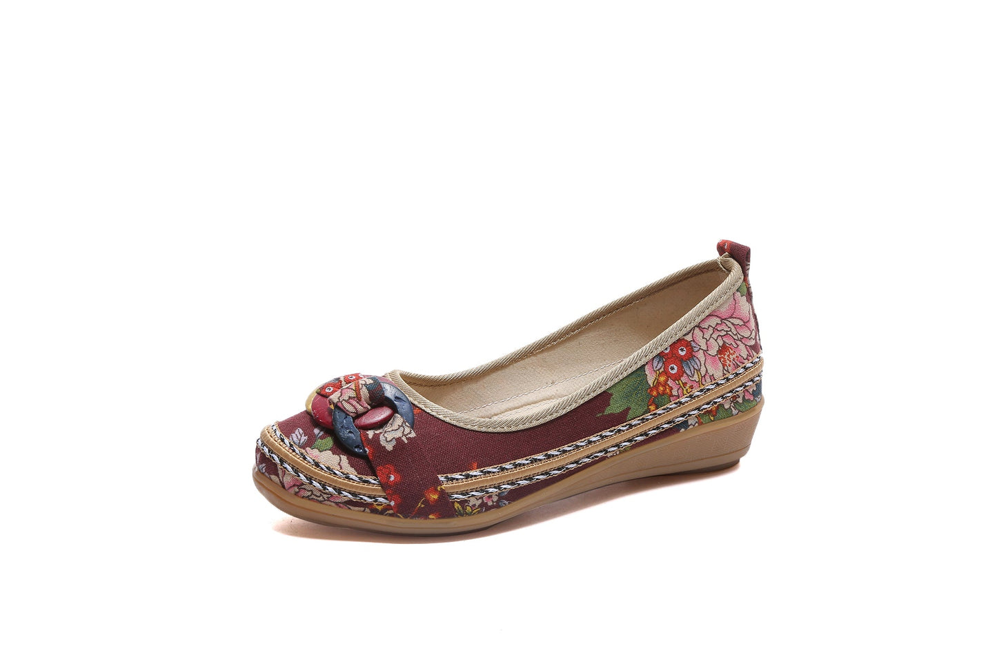 Ring and Trap Head Canvas Sip on Flats - Cactus Rose