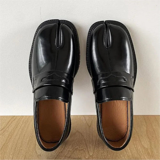 Metal Chain Buckle Platform Mary Janes Round Toe Oxford Flats Loafers