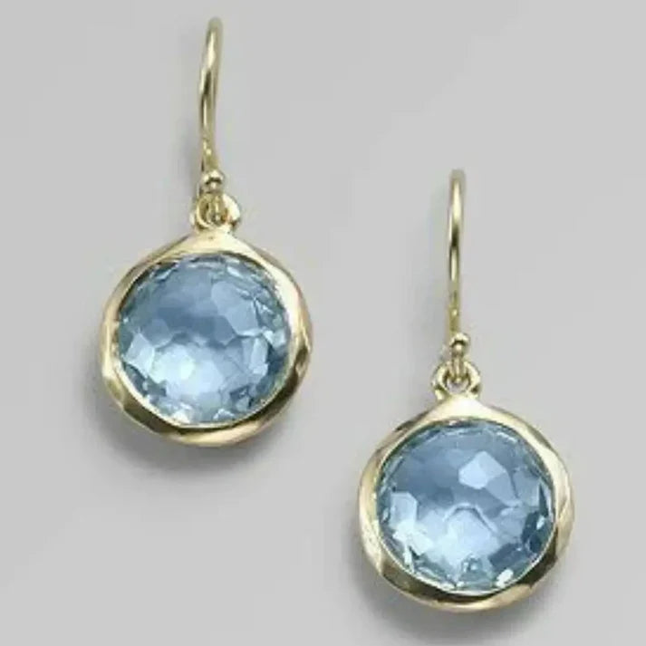 Light Blue Crystal Earrings