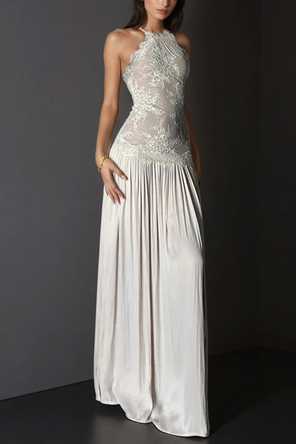 Cadwalader Lace Ruch Maxi Dress