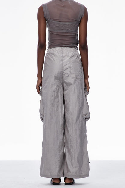 Calogero Ruch Drawstring Pants in Grey