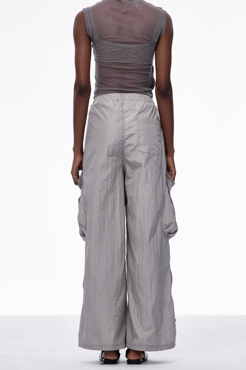 Calogero Ruch Drawstring Pants in Grey