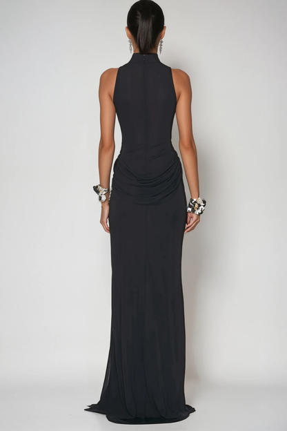 Canaan Ruch Sleeveless Split Maxi Dress in Black