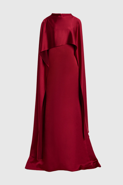 Cannon Shawl Ruch Maxi Dress