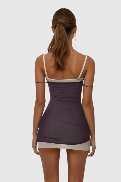Carole Spaghetti Bodycon Mini Dress