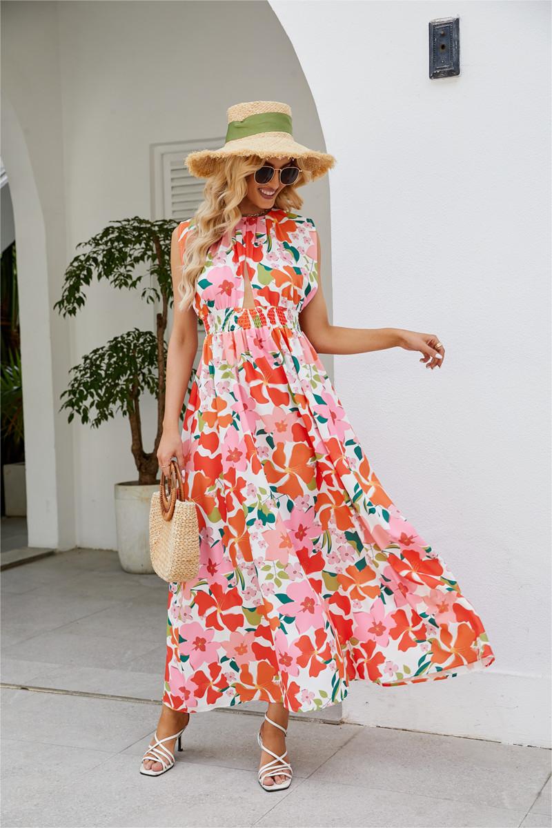 Sleeveless Cut-out Maxi Dress