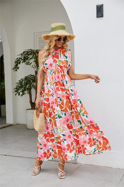 Sleeveless Cut-out Maxi Dress
