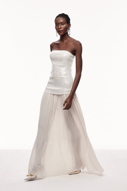 Celestia Sequin Ruffle Maxi Dress